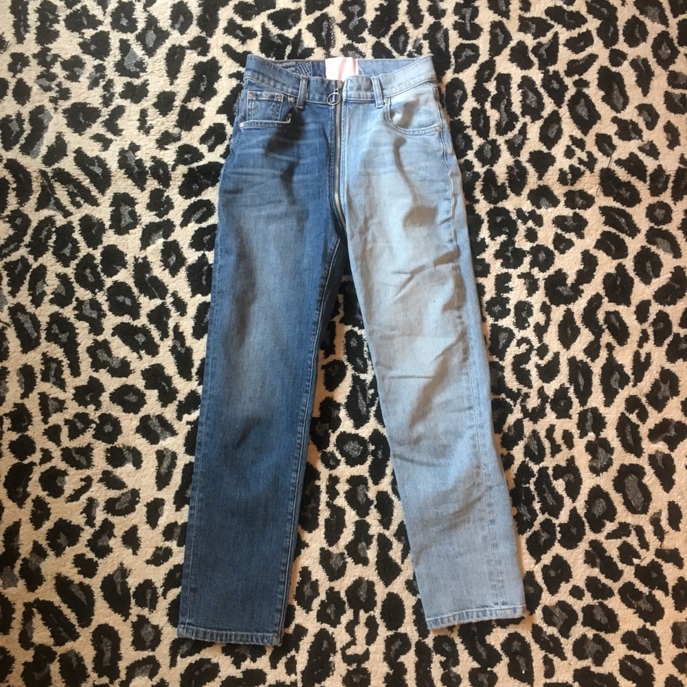 Revice yin yang crop jeans